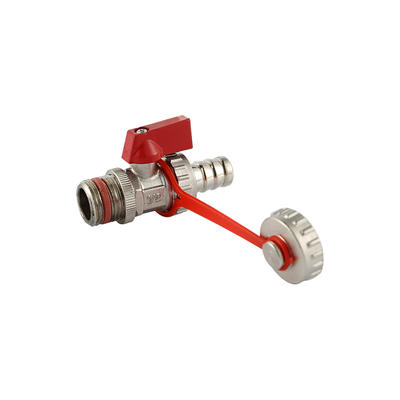 YT4002 with red belt, aluminum handle,red short handle，sandblasting and nickel plated 1/2" with sealing ring