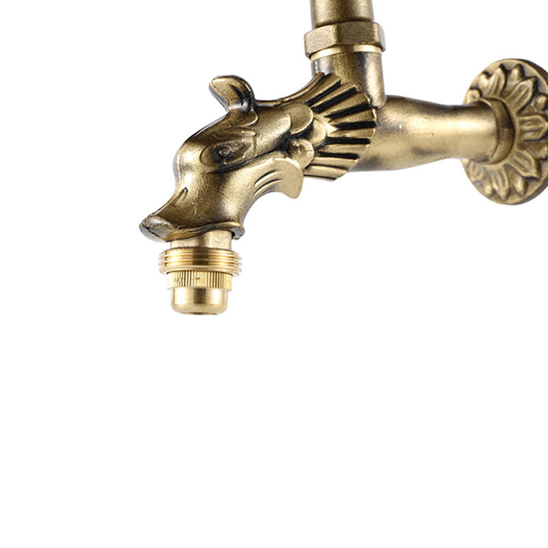 YT3003  ancient brass color,dragon,mushroon shape handle,1/2"
