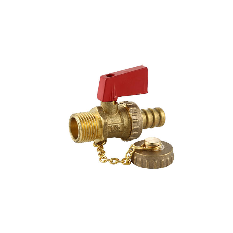 YT4005 with brass chain， zinc handle,red long handle，sandblasting and brass color 1/2" 