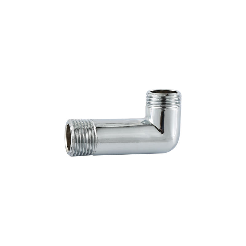 YT7001 L-connector, polish and chrome plated,1/2"x1/2"