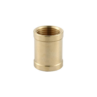 YT7026   brass connector, polish and brass color, 1/2"