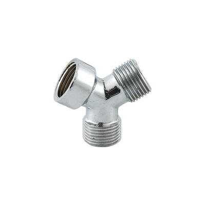 YT7028   brass connector, polish and chrome plated1/2"