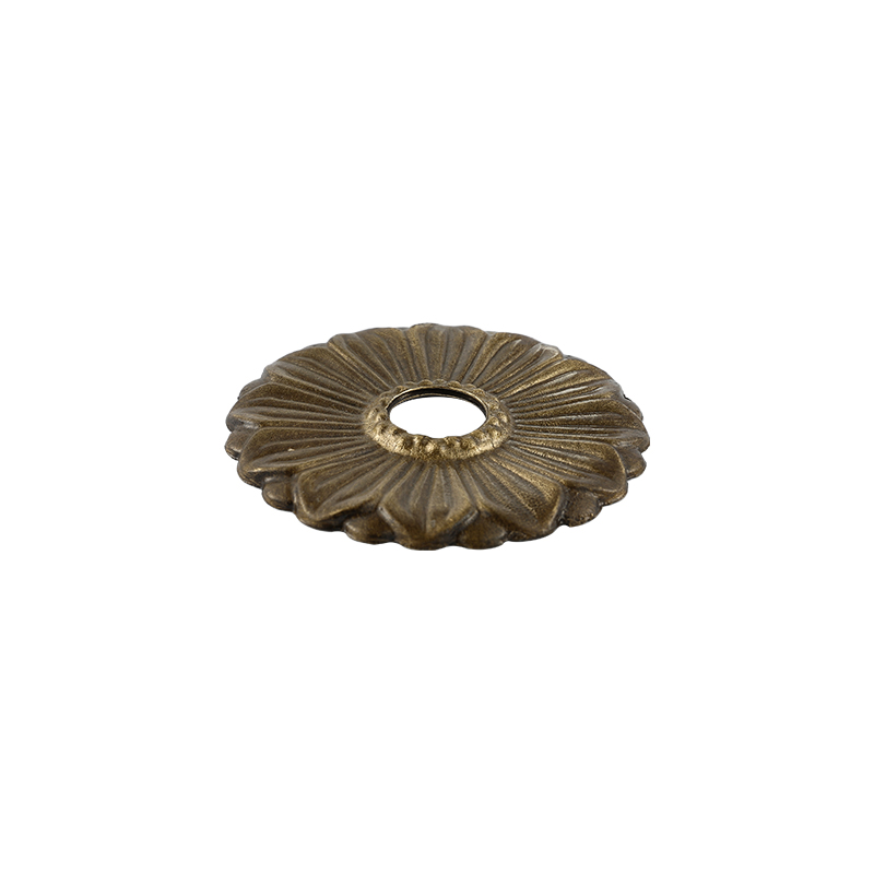 YT7048  ancient brass color. flat rosette1/2"