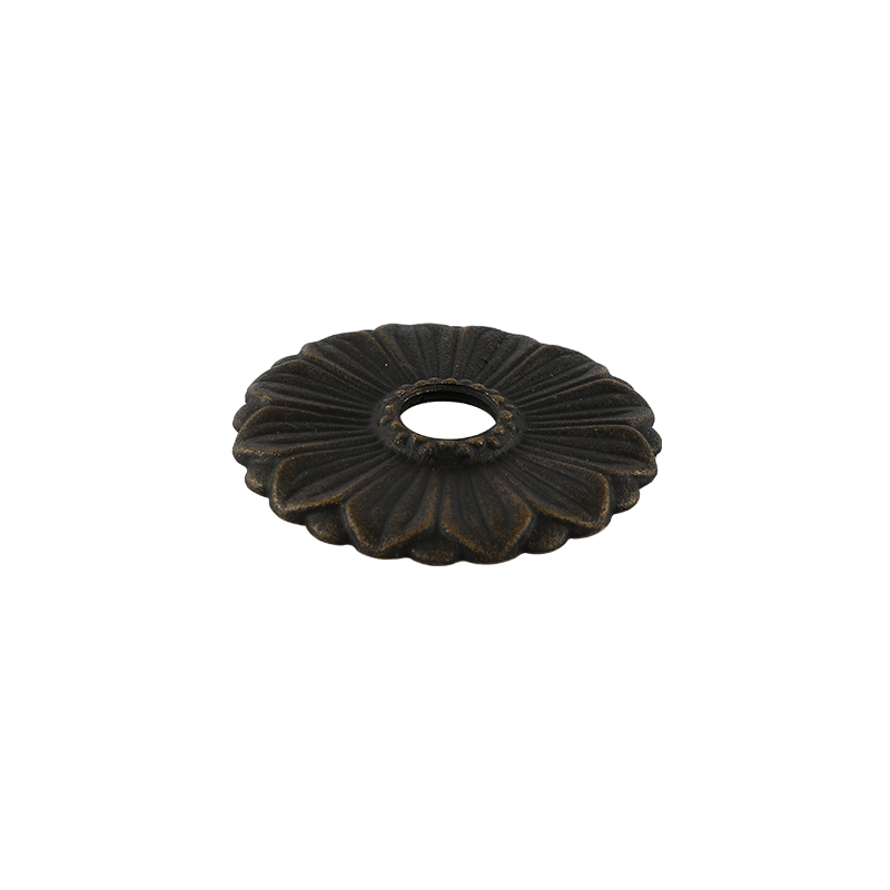 YT7049  ancient black. flat rosette1/2"