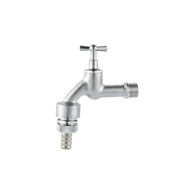 YT1024 Bibcock chrome and sandblasting, back flow preventer & anti vaccum device in flow form1/2"
