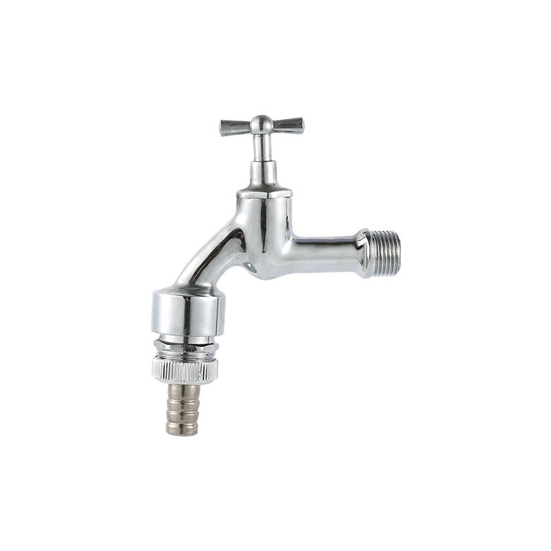 YT1025 Bibcock chrome and polish, back flow preventer & anti vaccum device in flow form1/2"