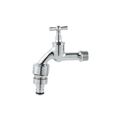 YT1028 Bibcock chrome and polish, back flow preventer & anti vaccum device in flow form1/2" 