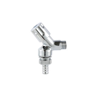 YT1031 Bibcock chrome and polish, back flow preventer & anti vaccum device in flow form1/2"