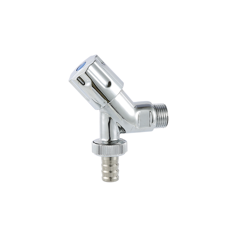 YT1032 Bibcock chrome and polish, back flow preventer1/2"
