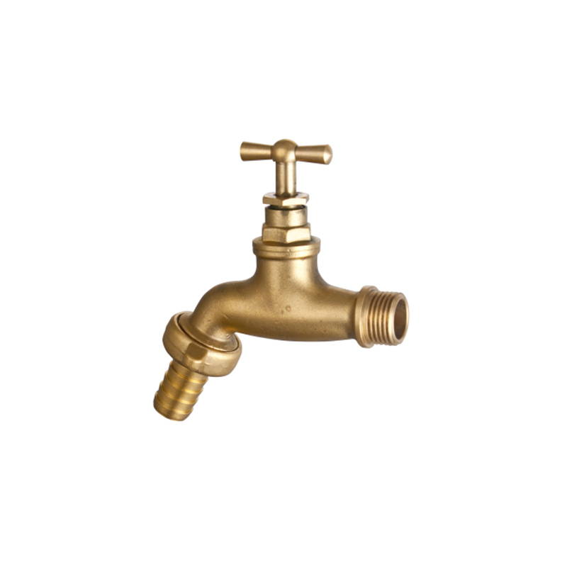YT1019 Bibcock brass and machine polish,    1/2"x3/4"